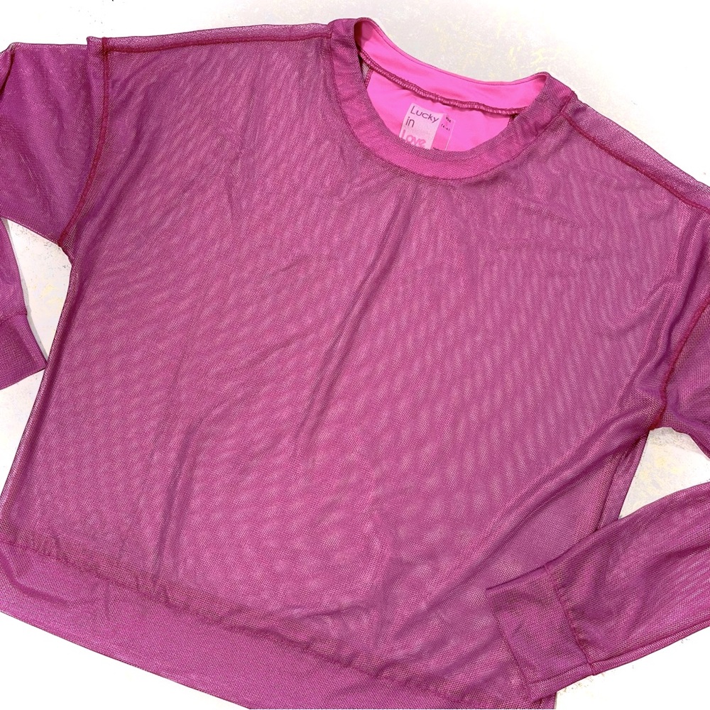 LUCKY IN LOVE Goddess Mesh Long Sleeve